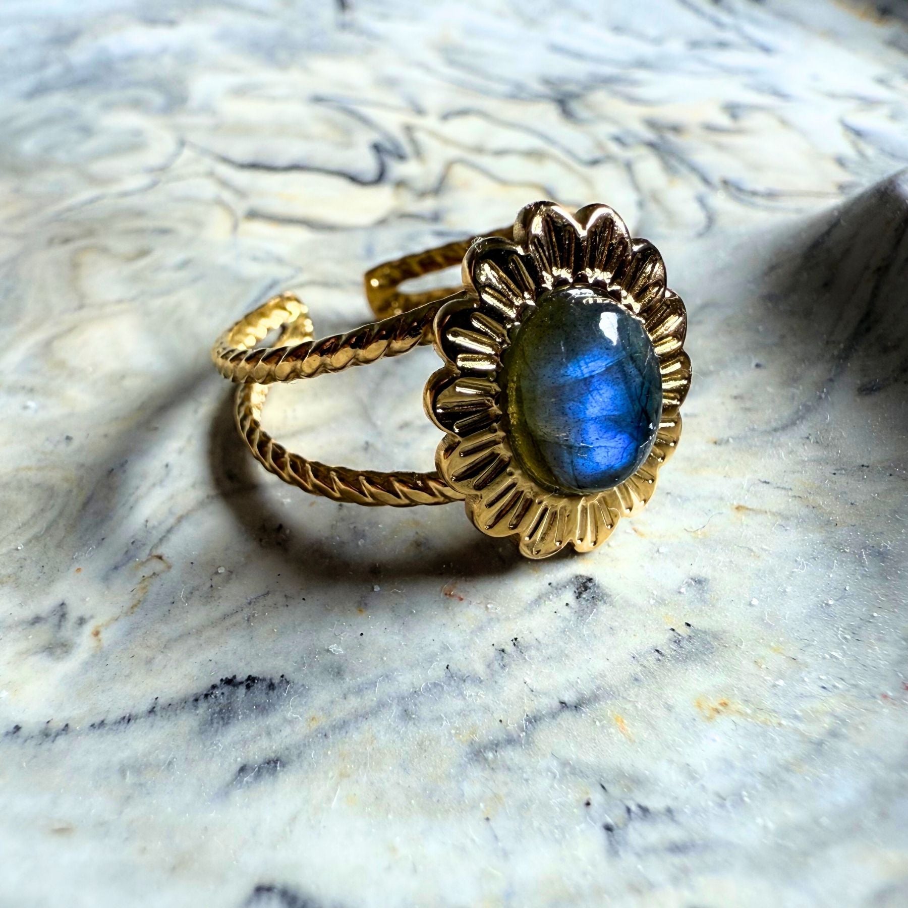 Bague "Chloris" - Labradorite