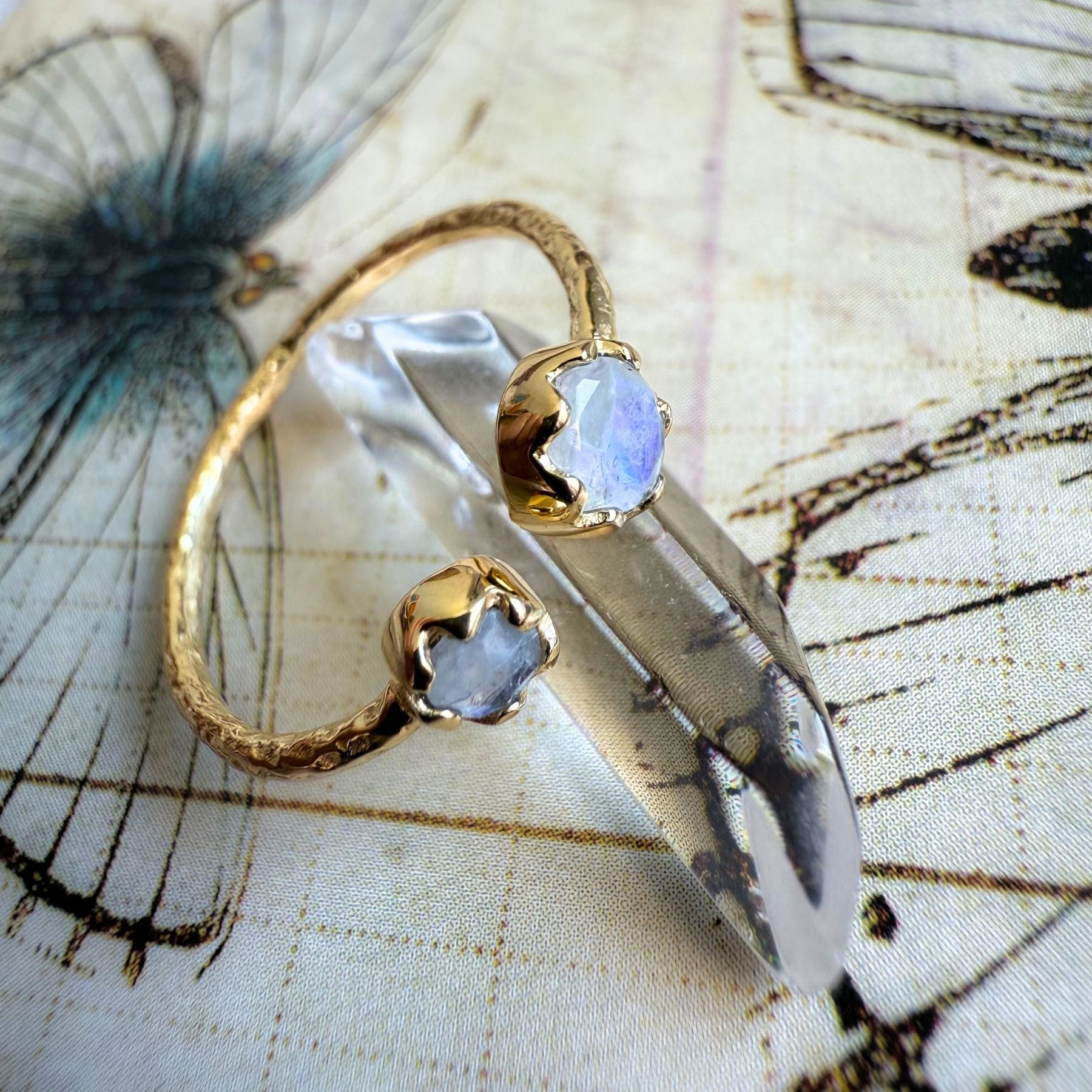 Bague "Duo" - Pierre de lune