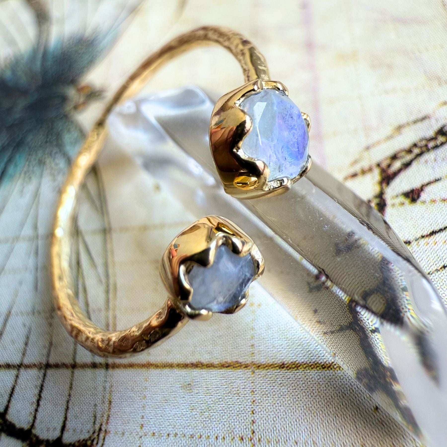 Bague "Duo" - Pierre de lune