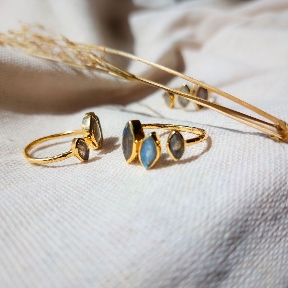 Bague "Fortuna" en Labradorite