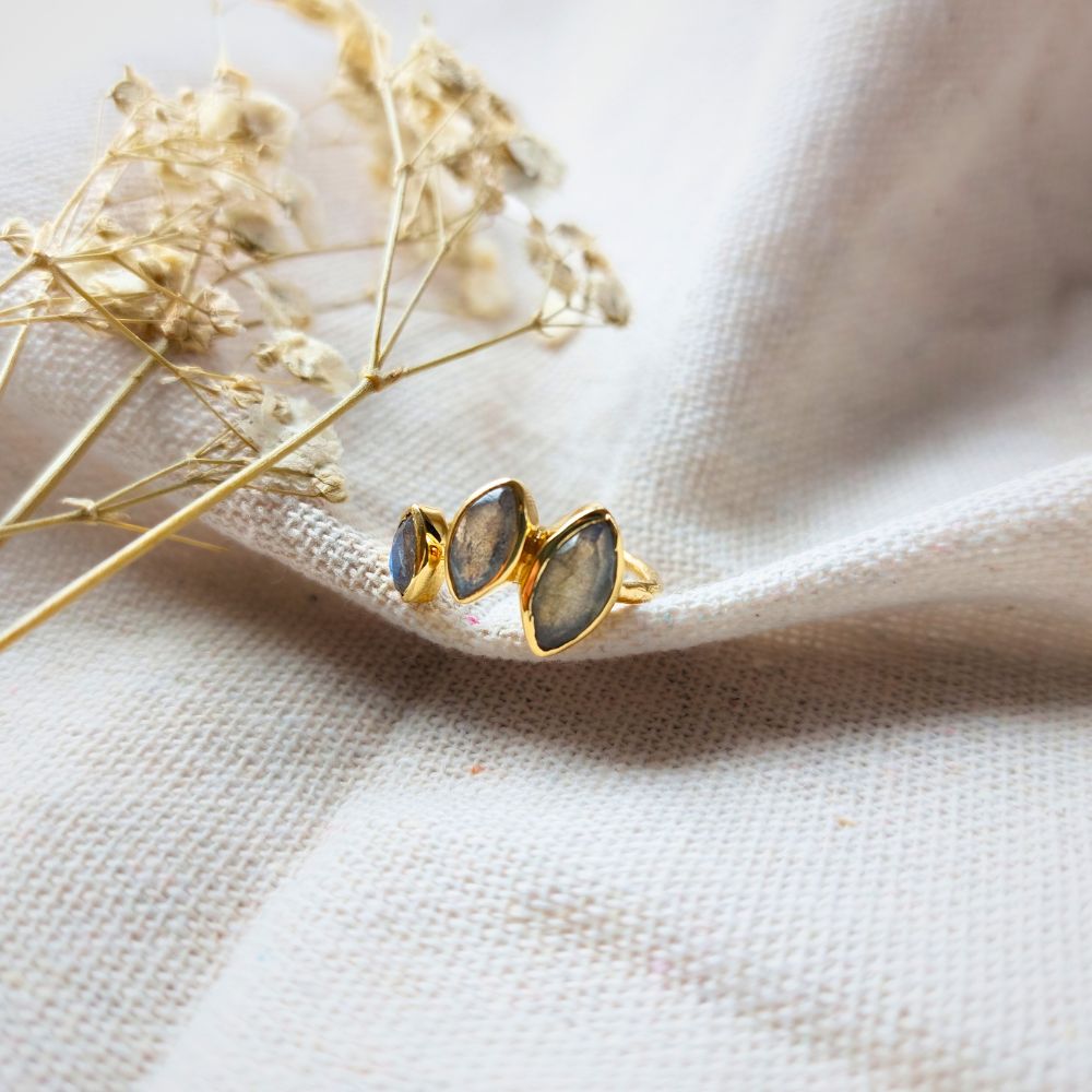 Bague "Fortuna" en Labradorite