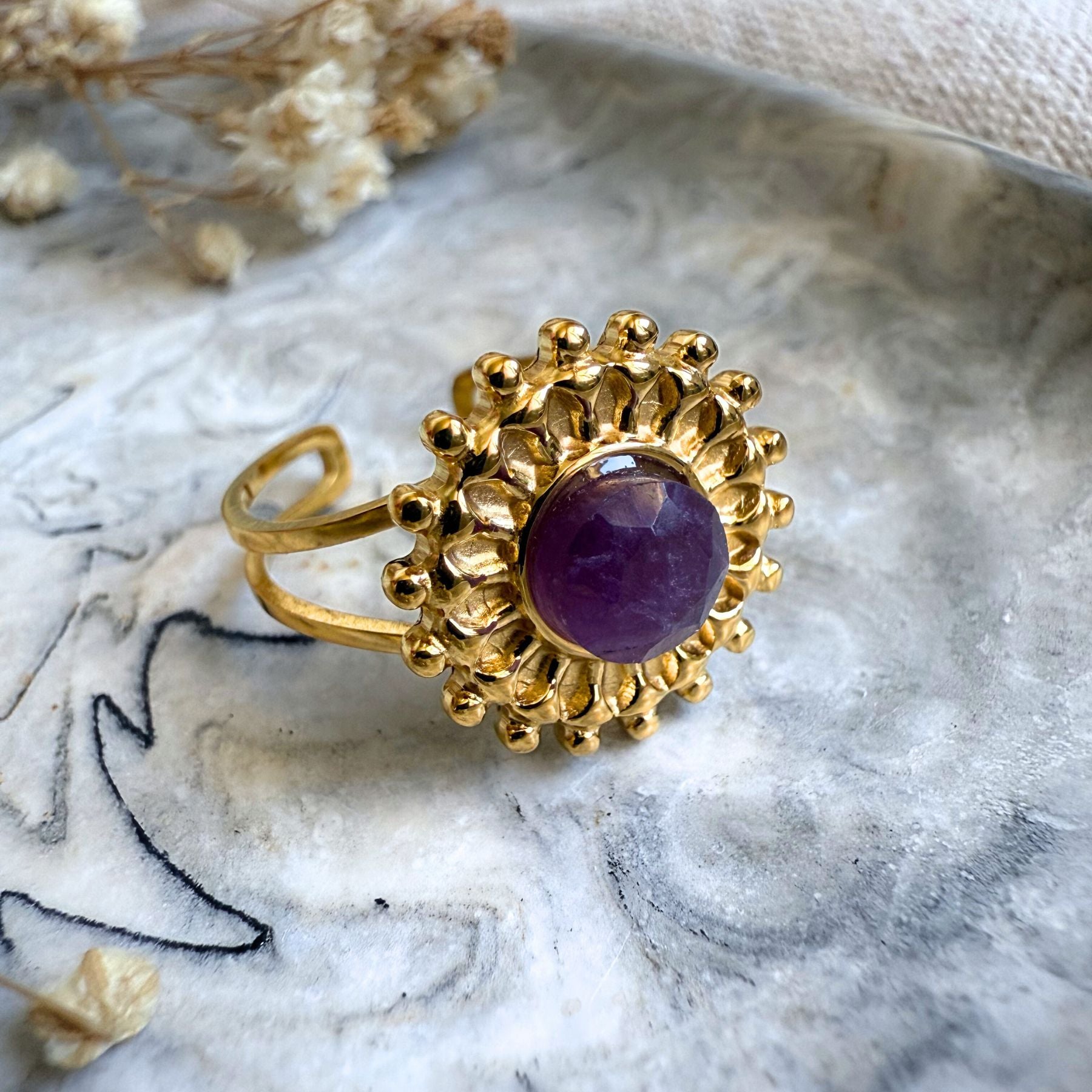 Bague "Héré" - Améthyste