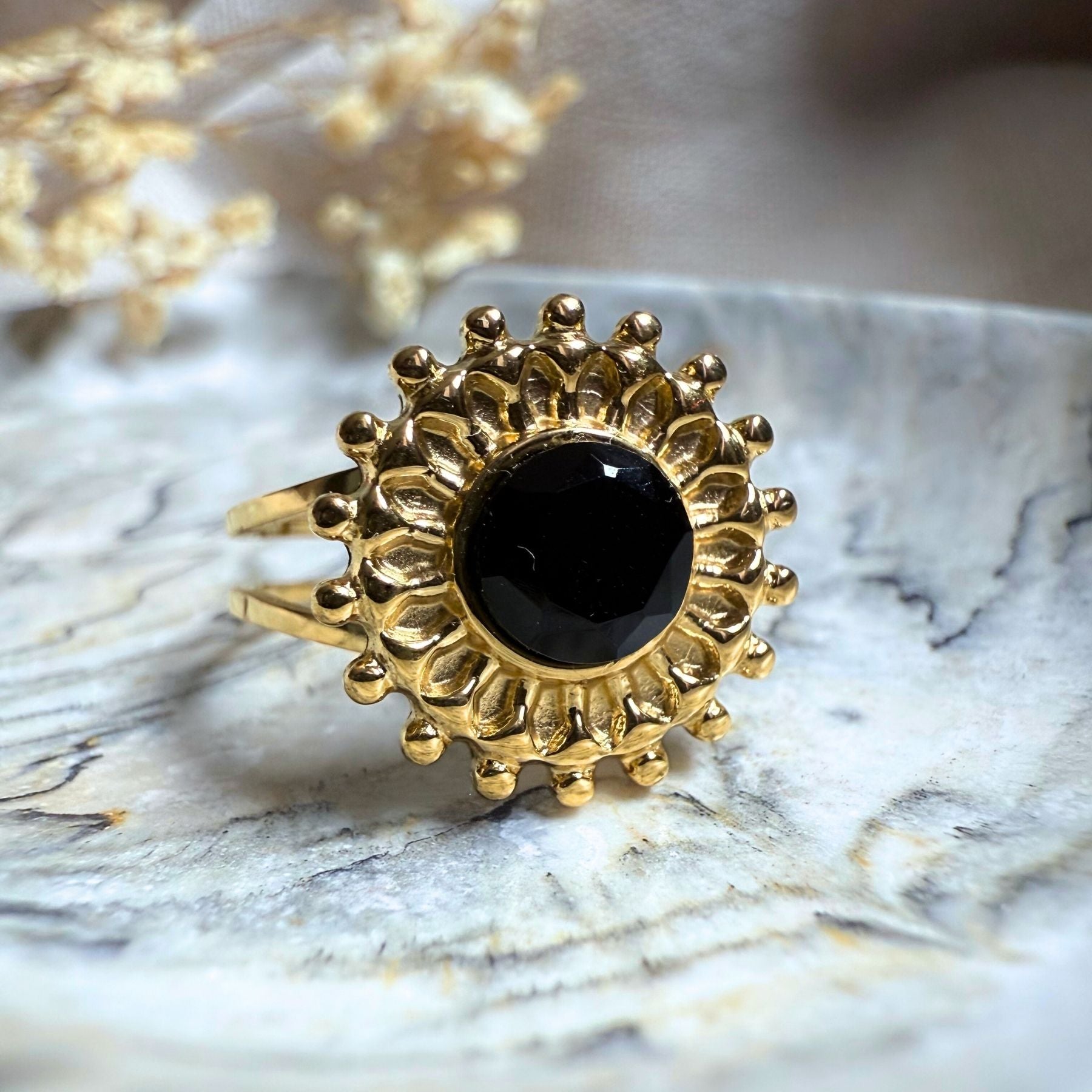 Bague "Héré" - Onyx