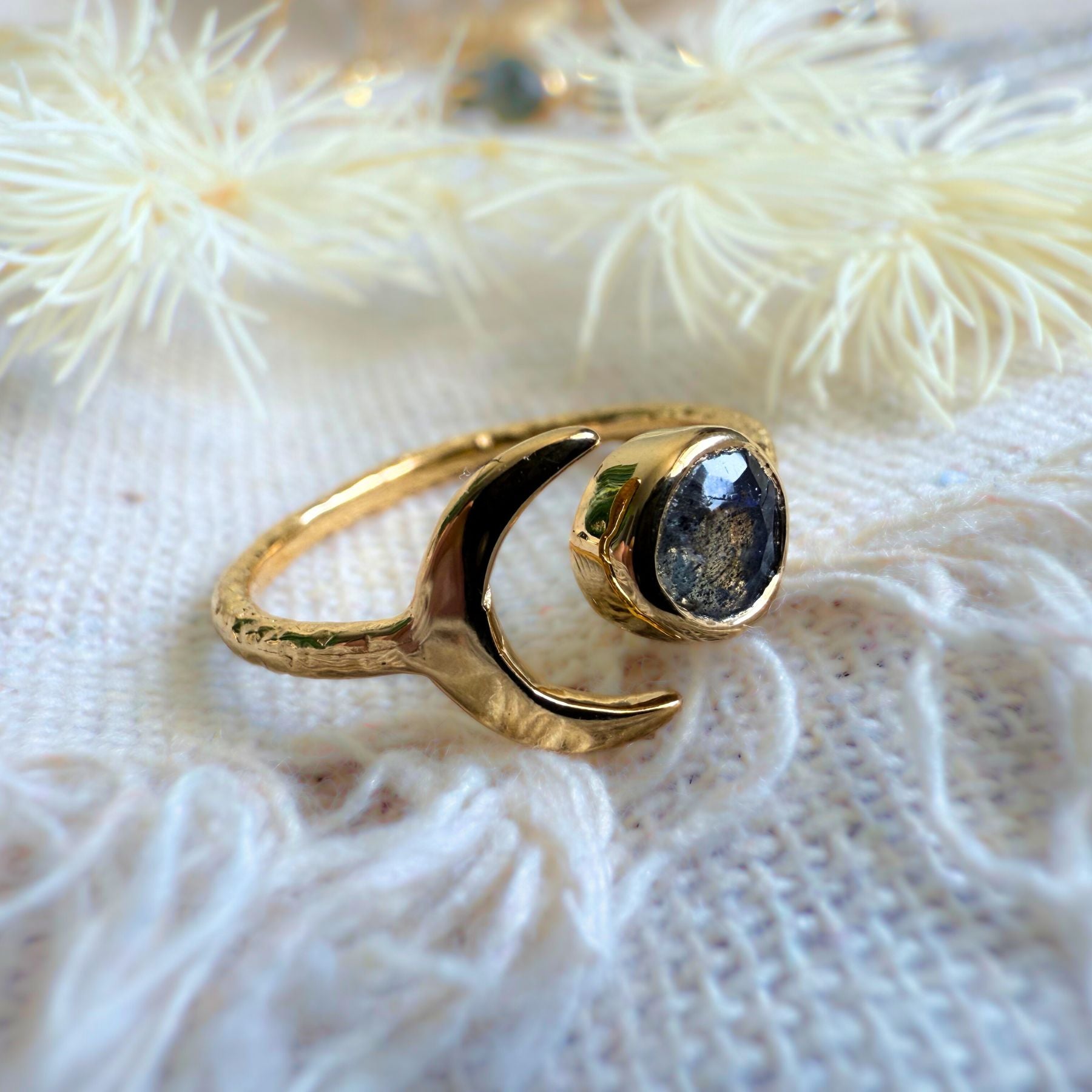 Bague "Luna" en Labradorite