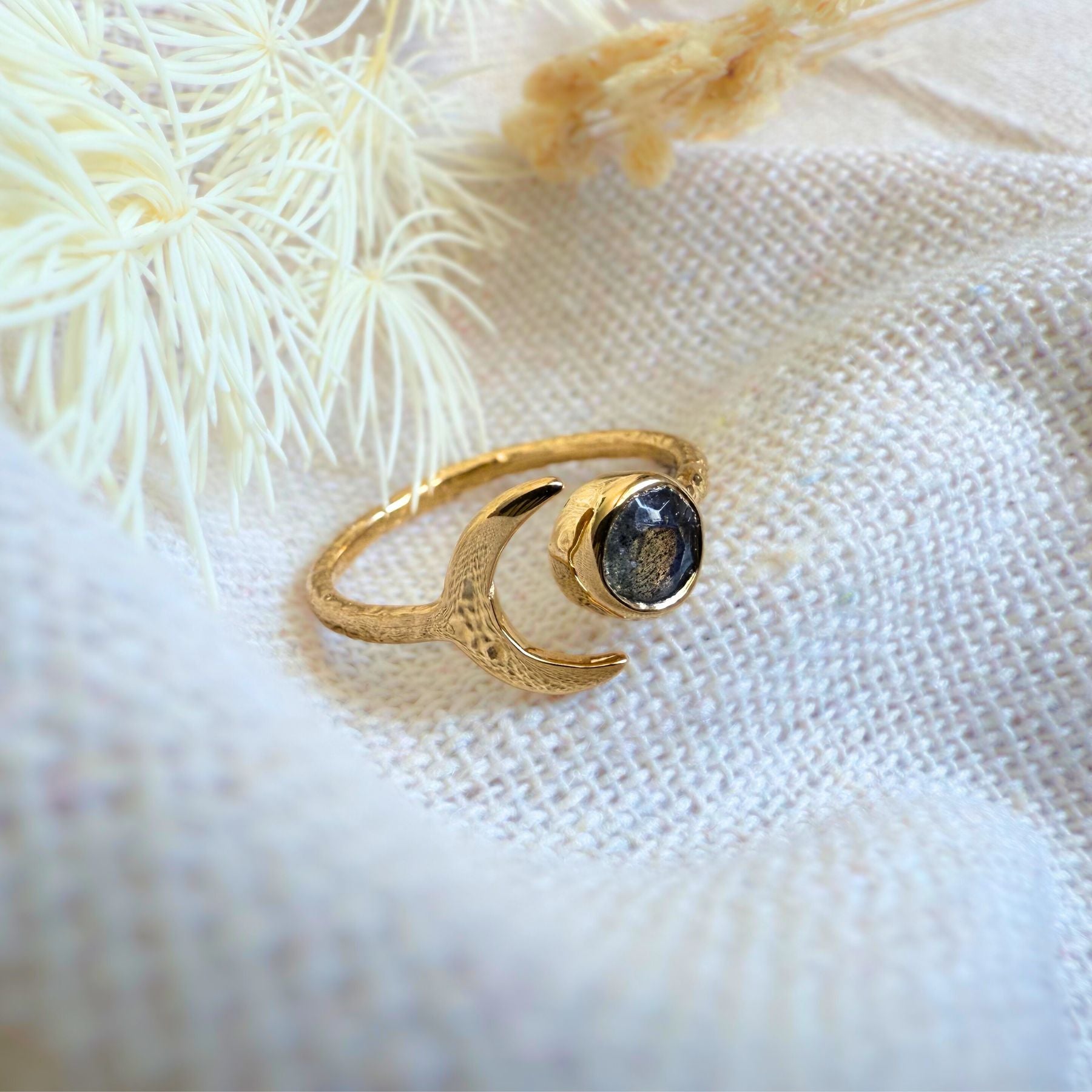 Bague "Luna" en Labradorite