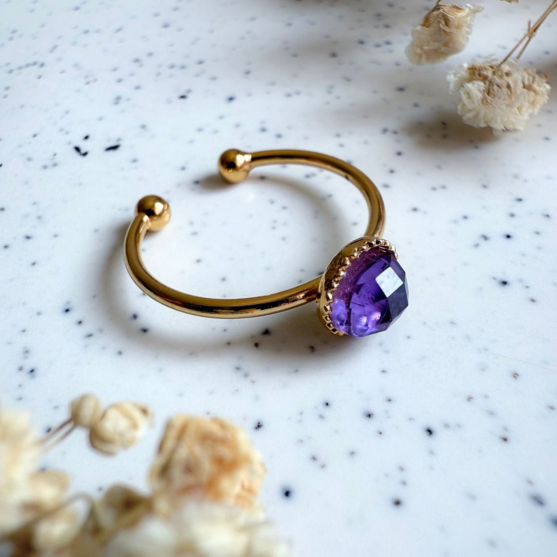 Bague "Nérée" - Améthyste