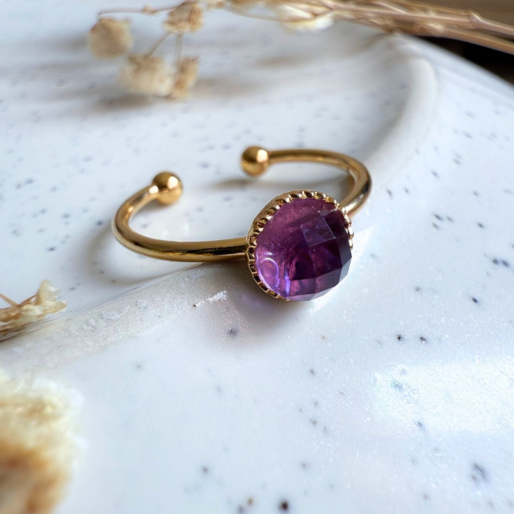 Bague "Nérée" - Améthyste