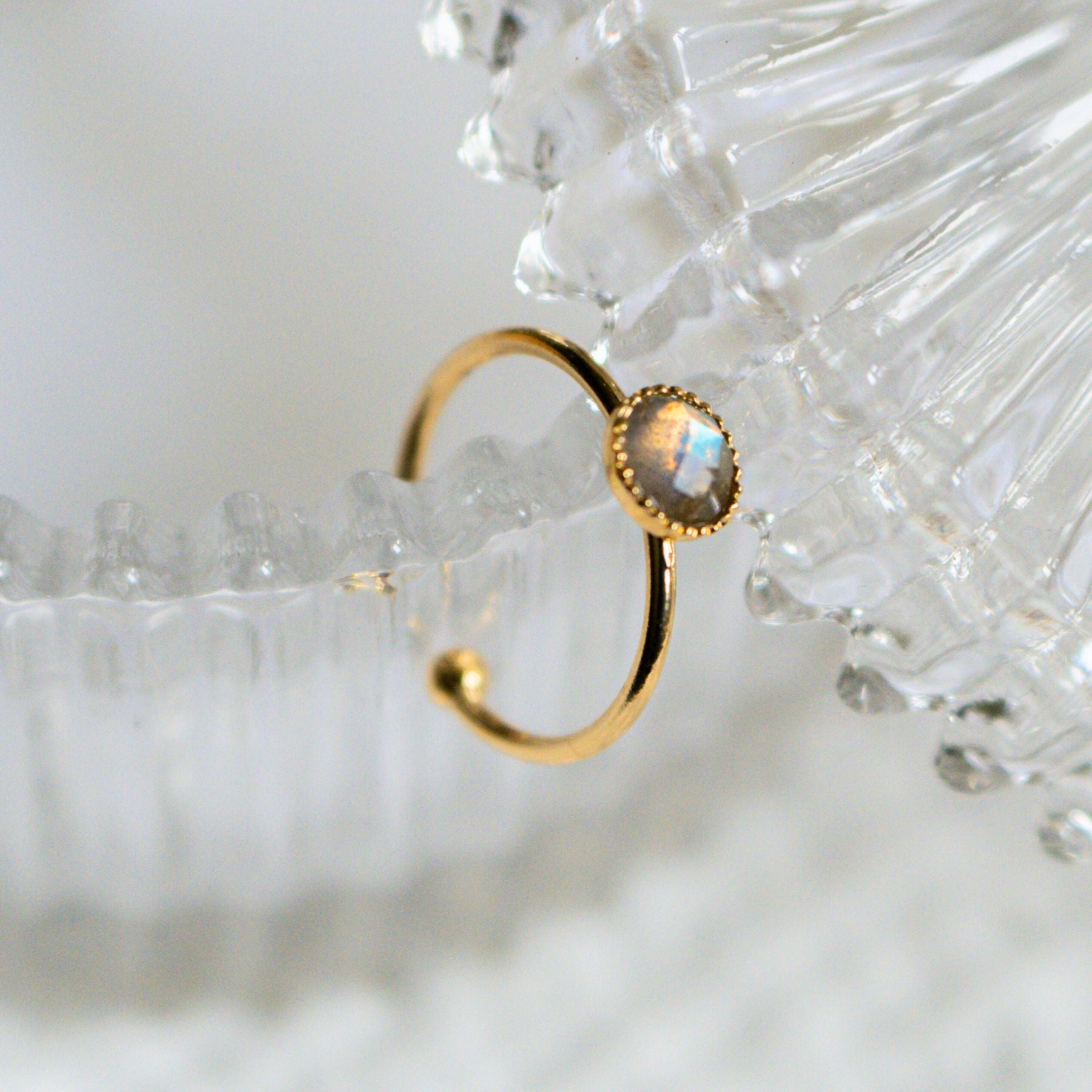 Bague "Nérée" en Labradorite