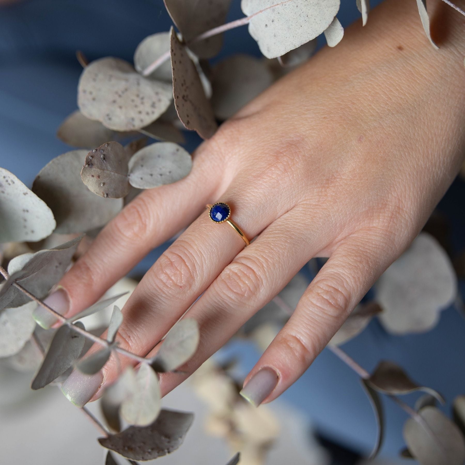 Bague "Nérée" en Lapis-lazuli