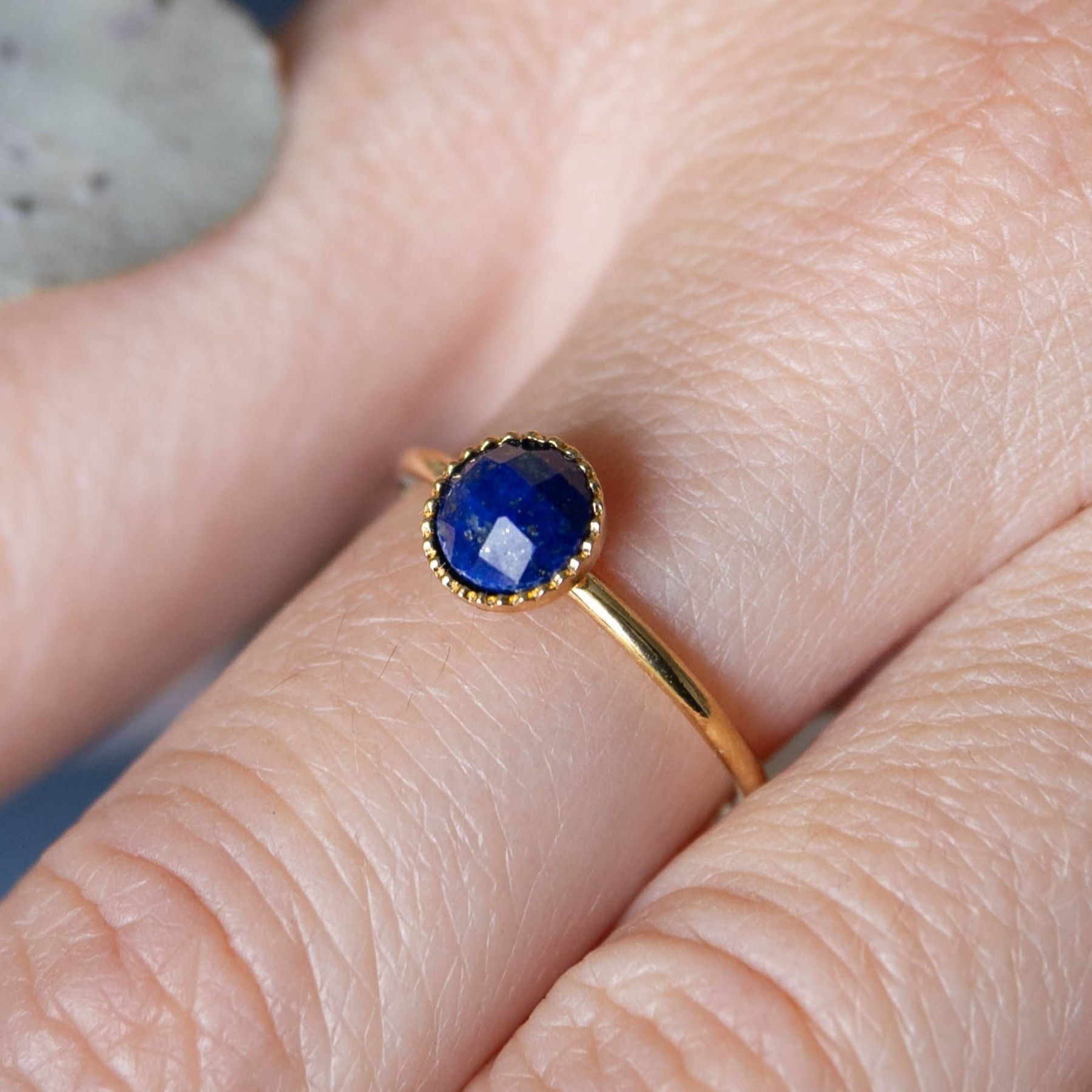 Bague "Nérée" en Lapis-lazuli