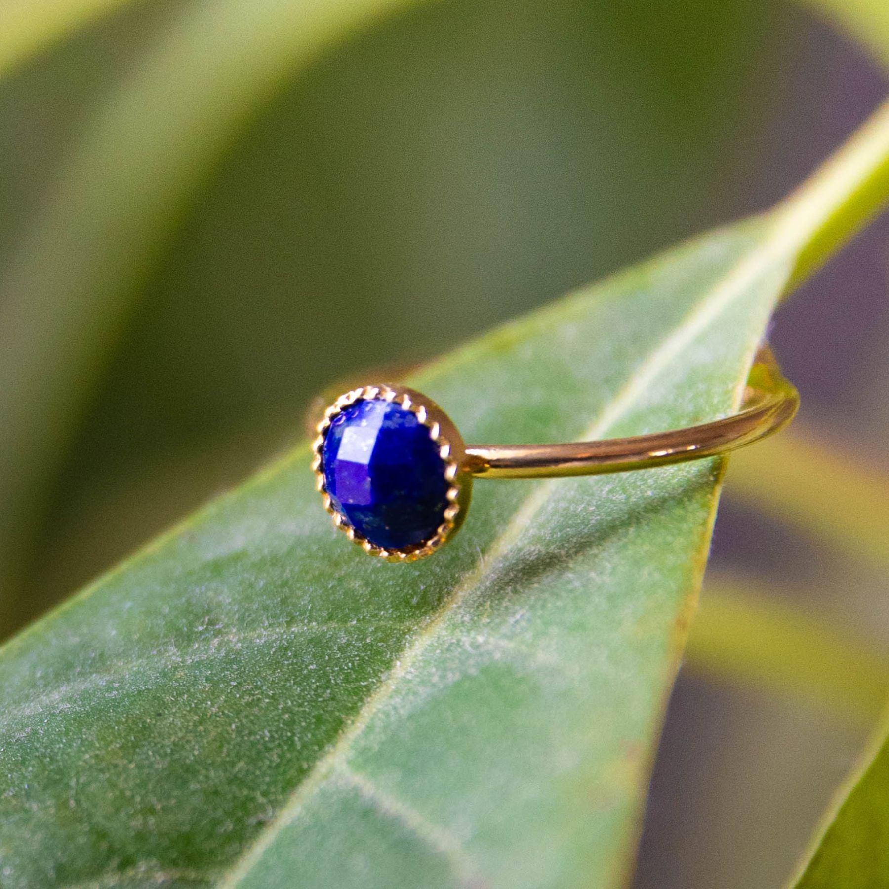 Bague "Nérée" en Lapis-lazuli