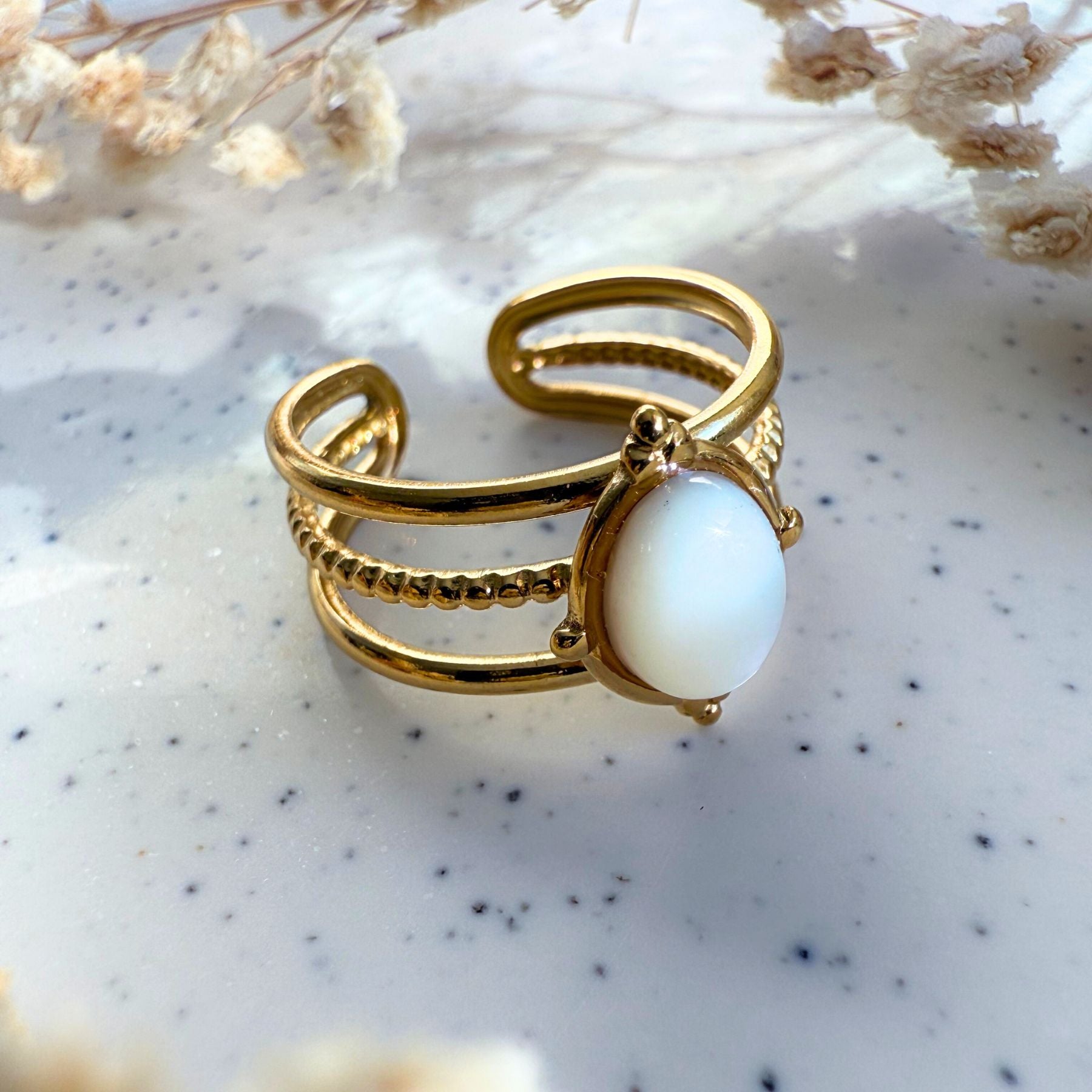 Bague "Ophélia" - Nacre