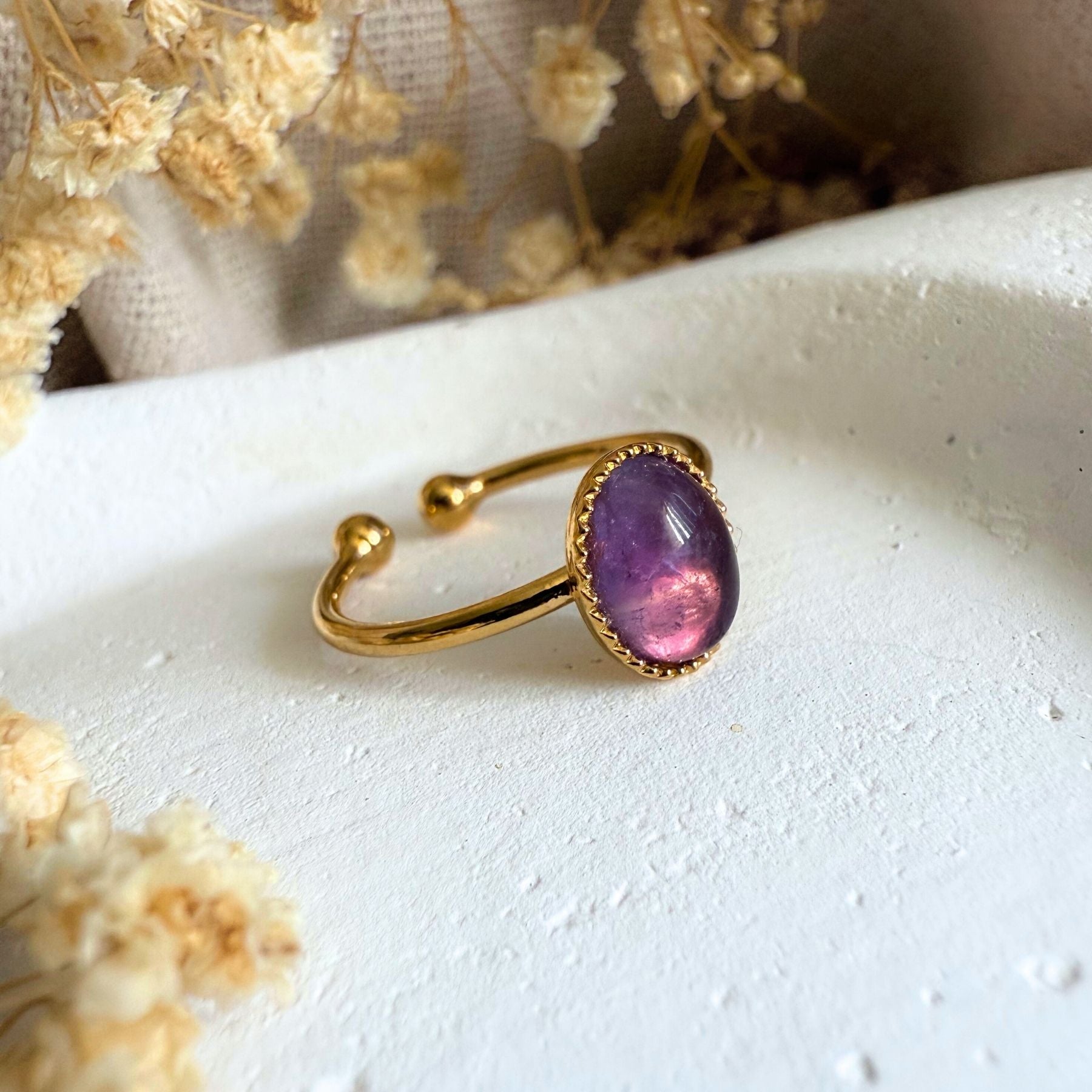Bague "Tiamat" - Améthyste