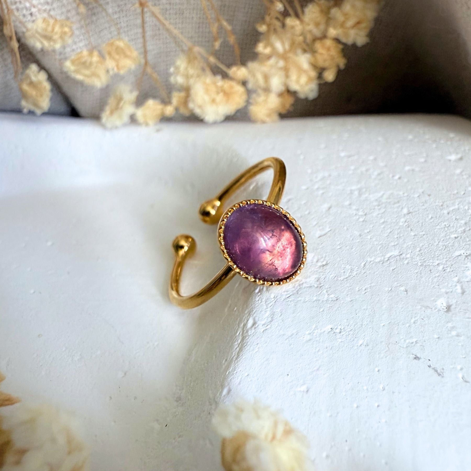 Bague "Tiamat" - Améthyste