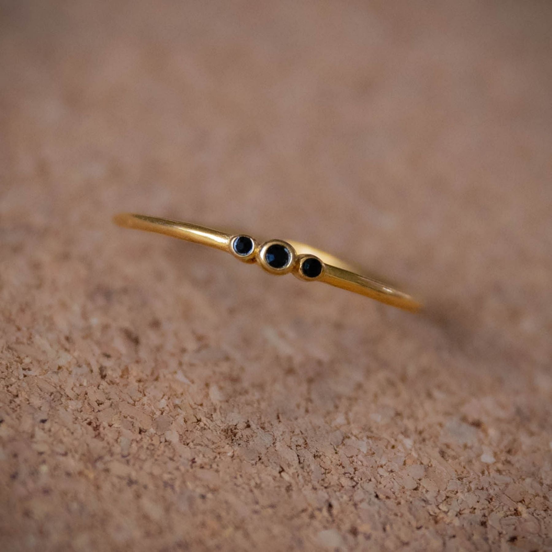 Bague en Zircon noir