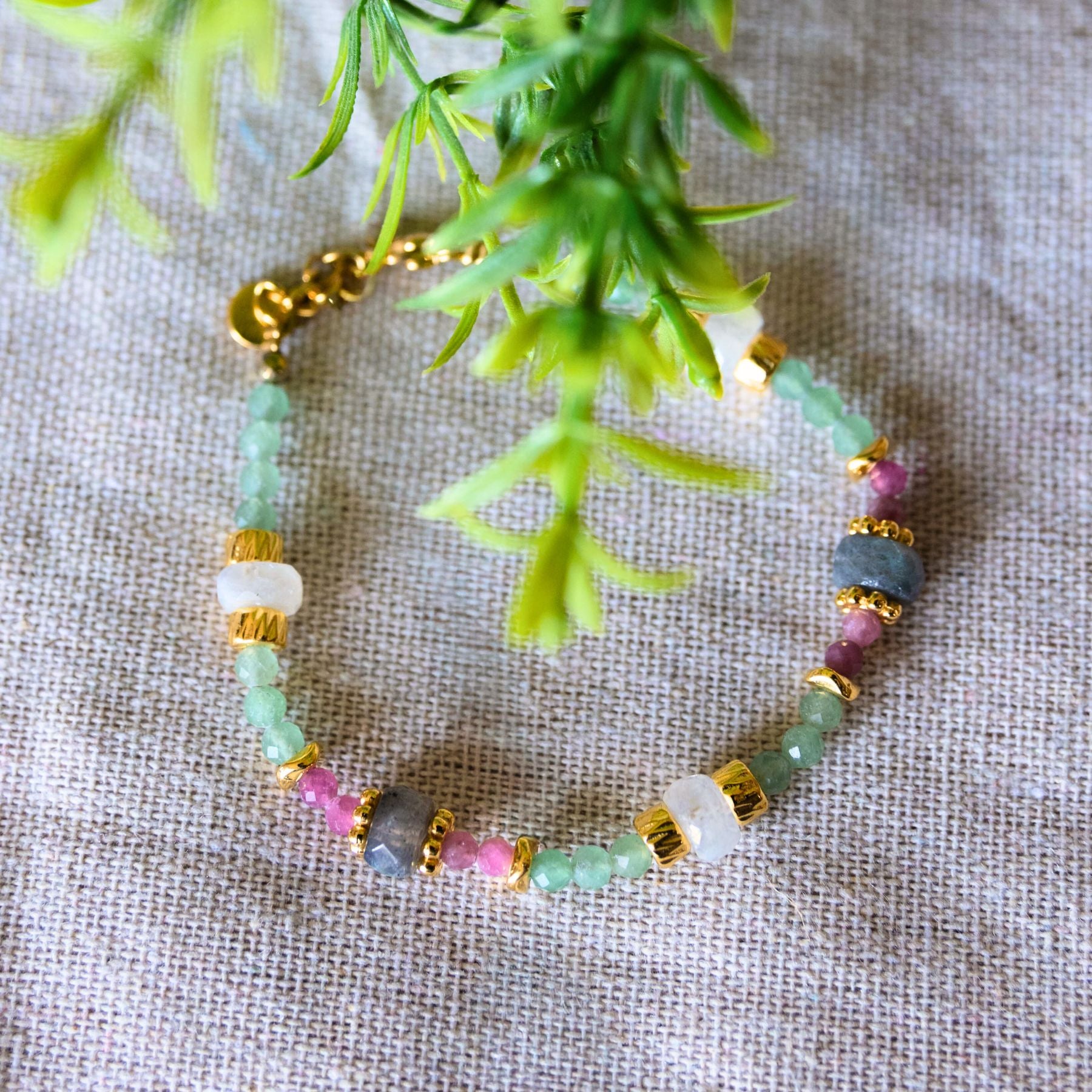 Bracelet "Athéna" en pierres naturelles