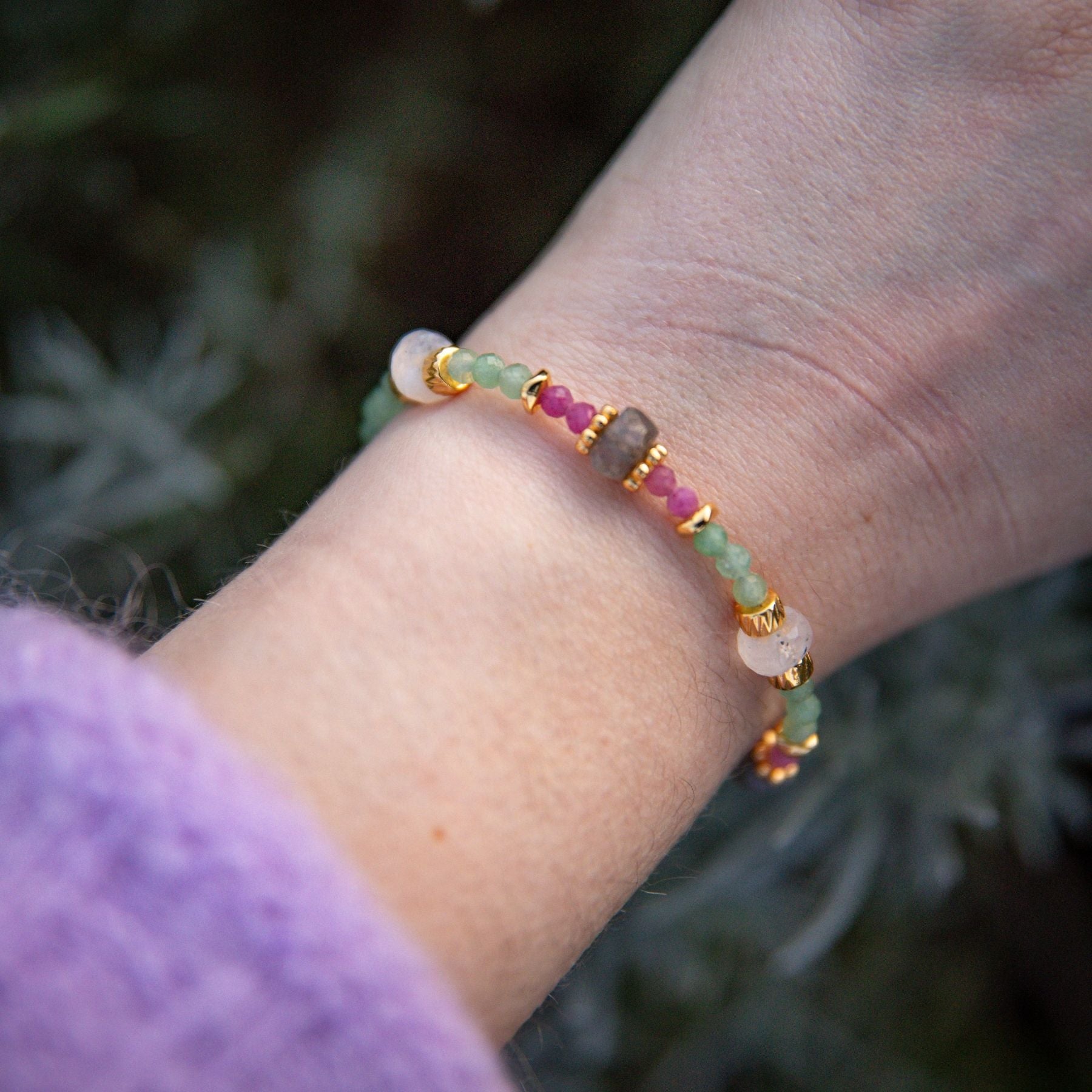 Bracelet "Athéna" en pierres naturelles