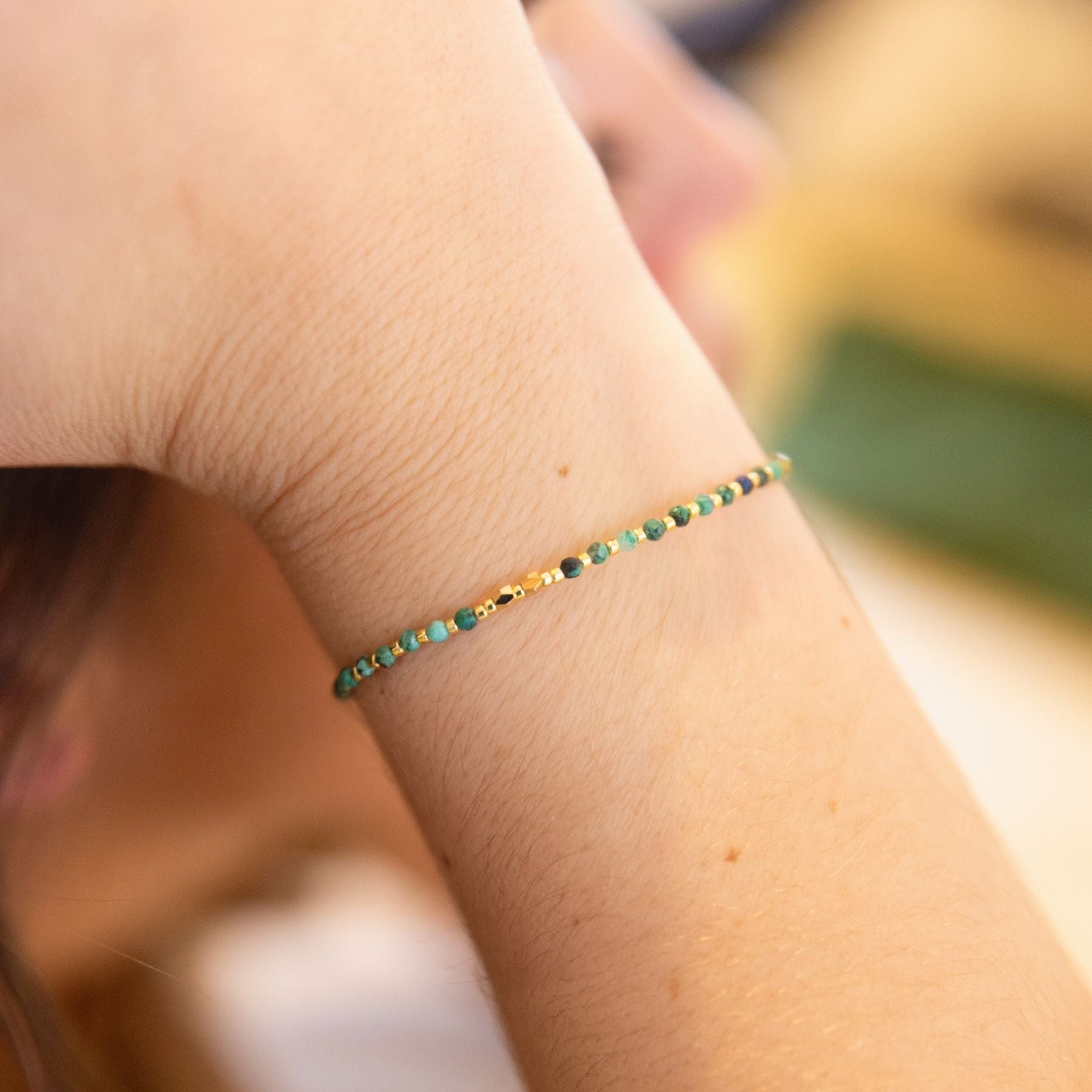 Bracelet "Kami" en Turquoise Africaine