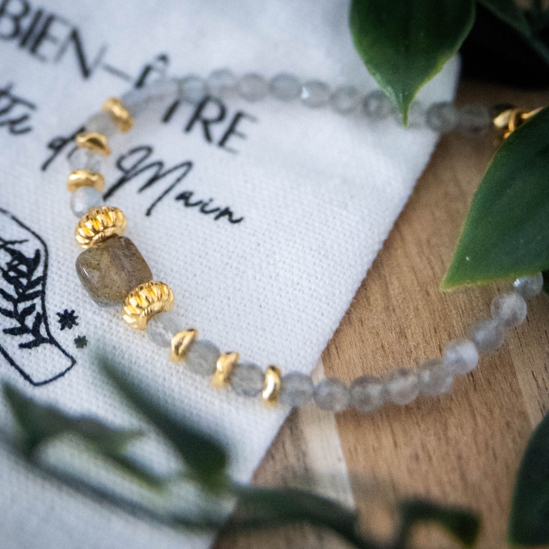 Bracelet "Koré" en Labradorite