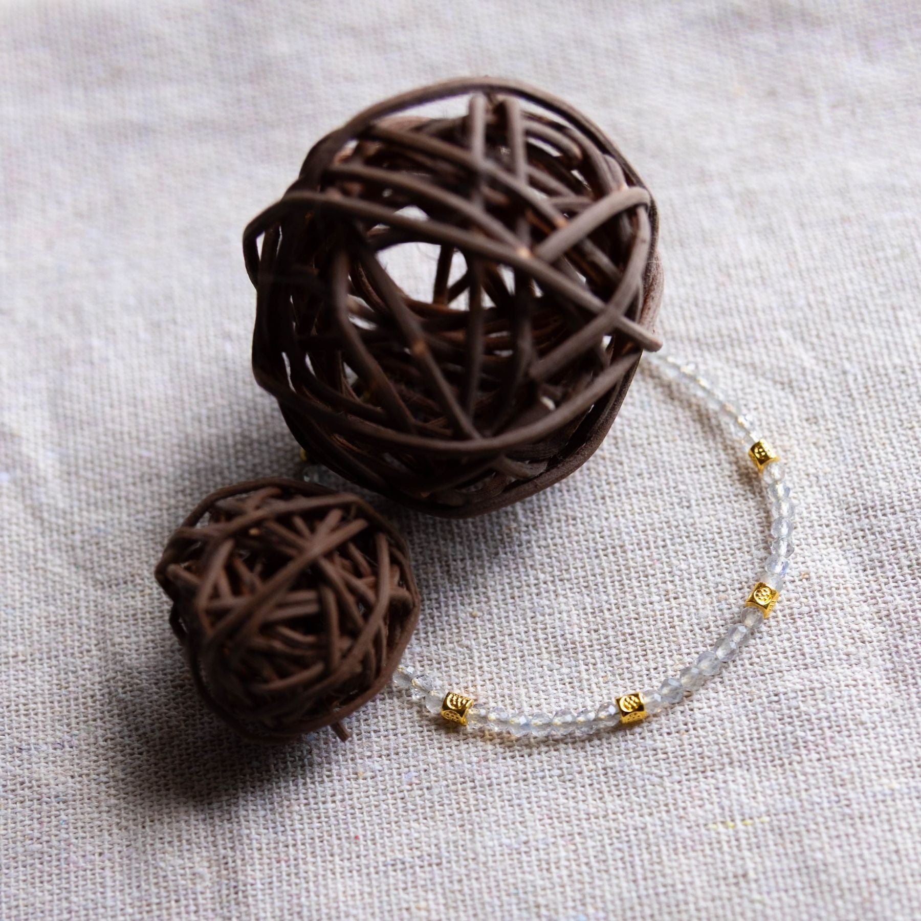 Bracelet "Minerve" en Labradorite