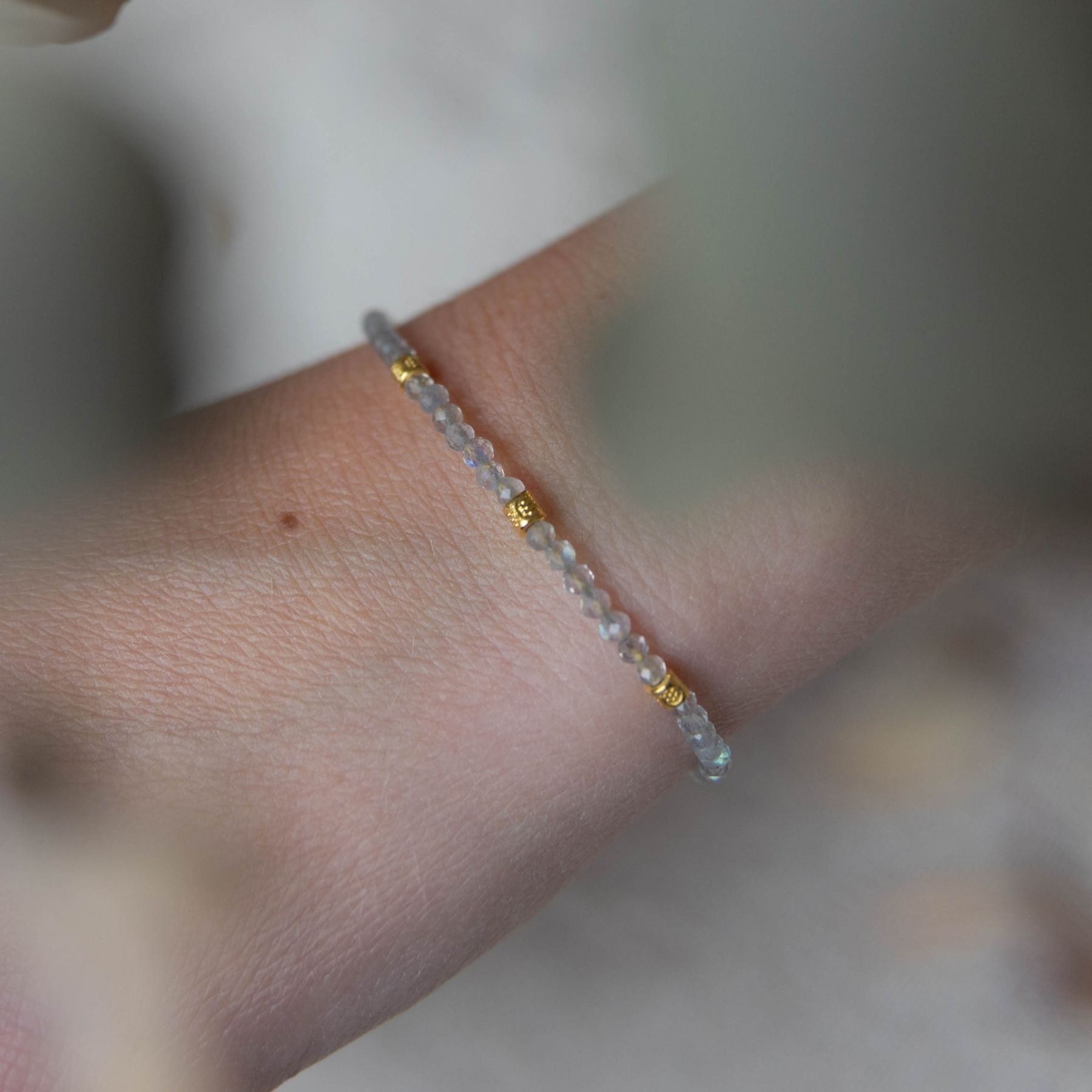 Bracelet "Minerve" en Labradorite