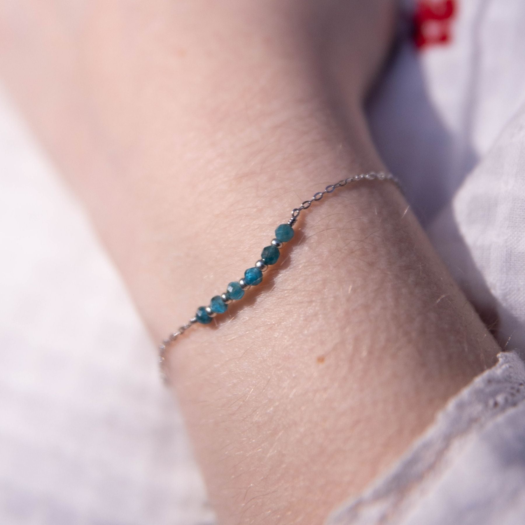 Bracelet "Sixtine" en Apatite