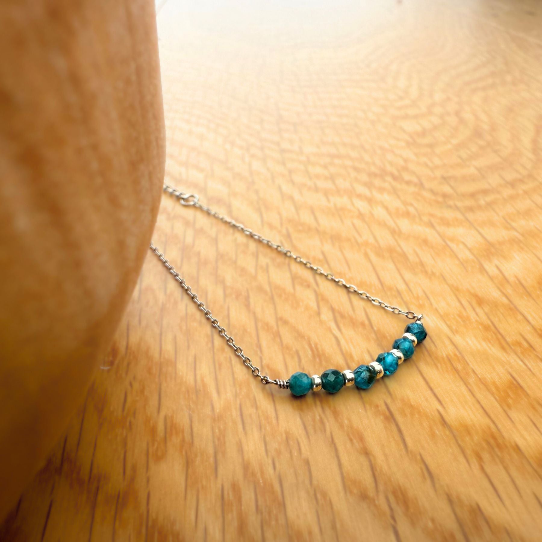 Bracelet "Sixtine" en Apatite