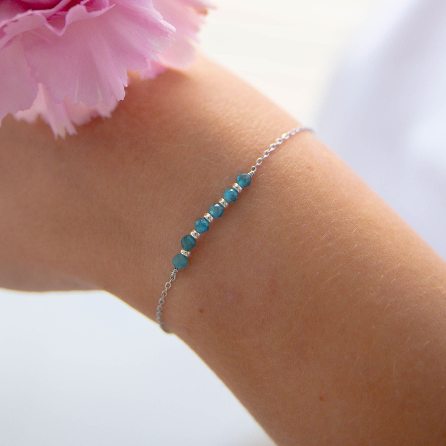 Bracelet "Sixtine" en Apatite