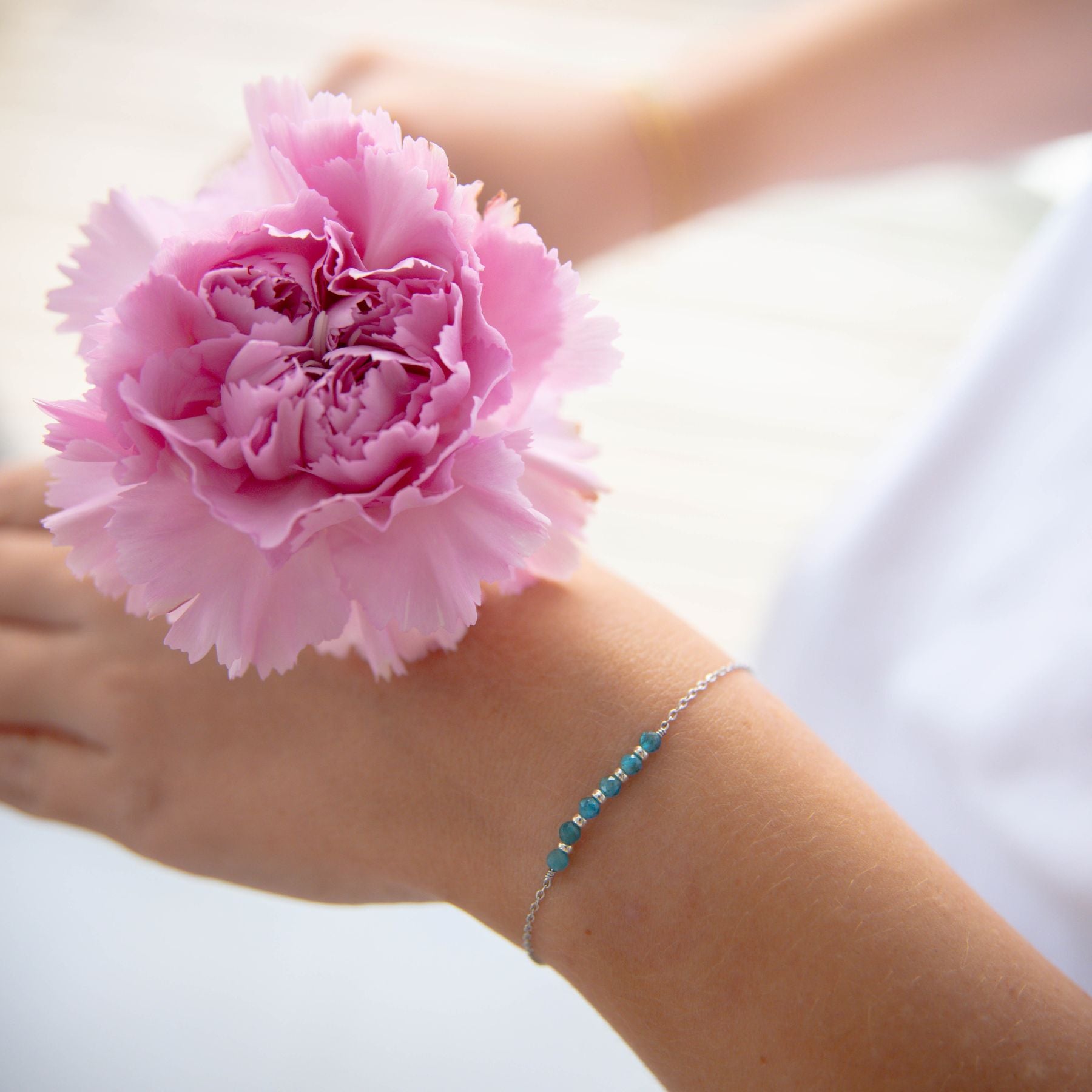 Bracelet "Sixtine" en Apatite