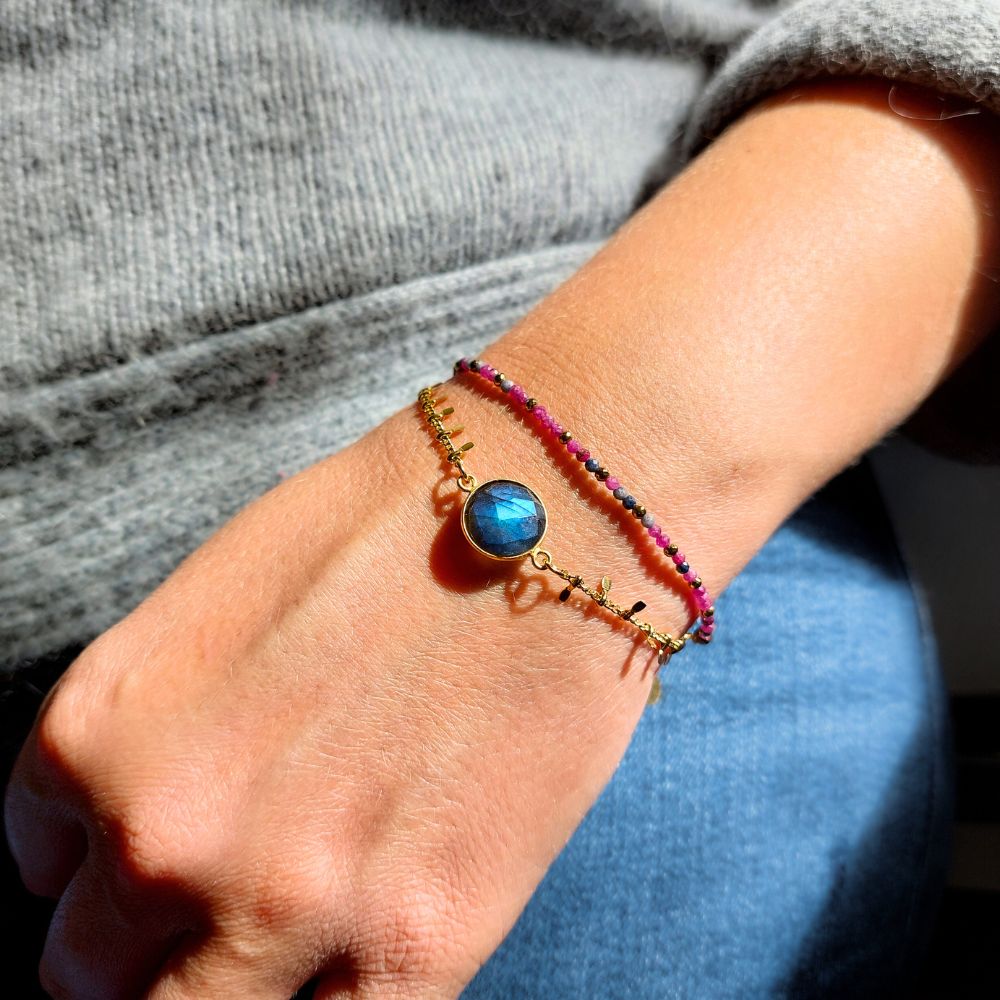 Bracelet "Thalie" en Labradorite
