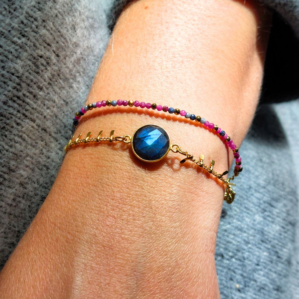Bracelet "Thalie" en Labradorite