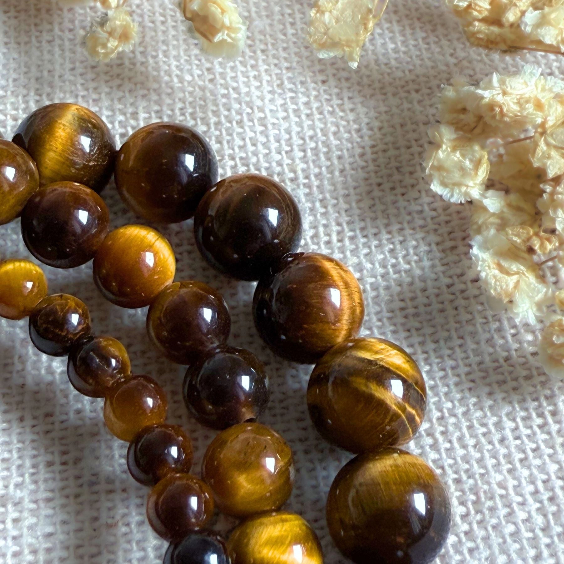 Bracelet en Oeil de tigre AA+