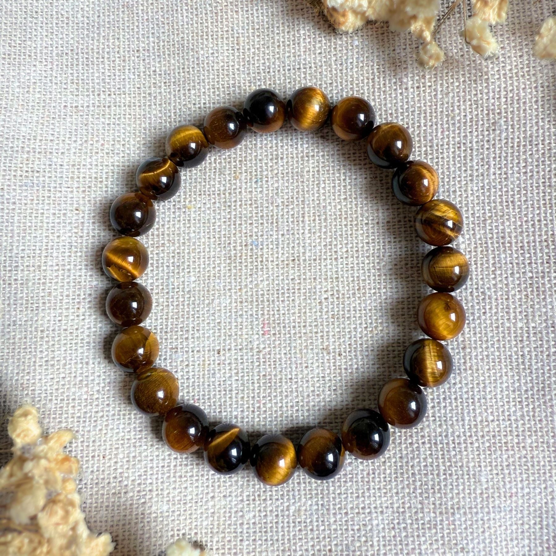 Bracelet en Oeil de tigre AA+