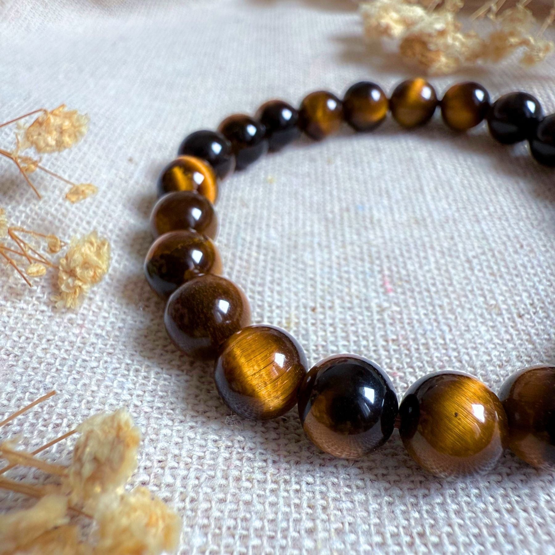 Bracelet en Oeil de tigre AA+