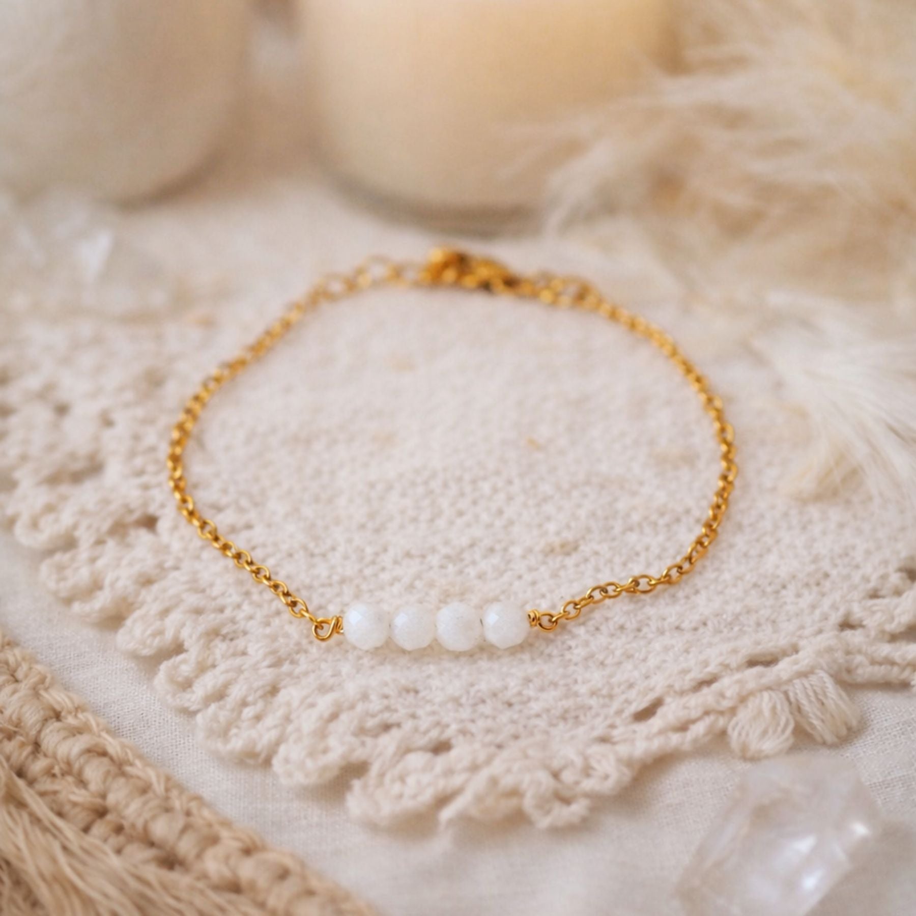 Bracelet en Pierre de lune