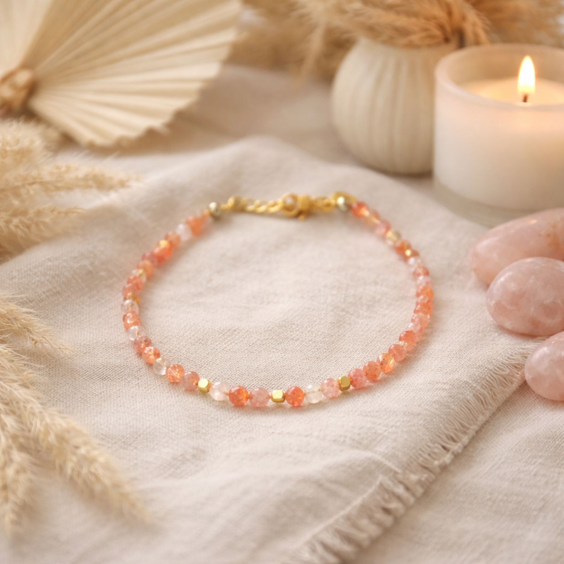 Bracelet fin en Pierre de soleil