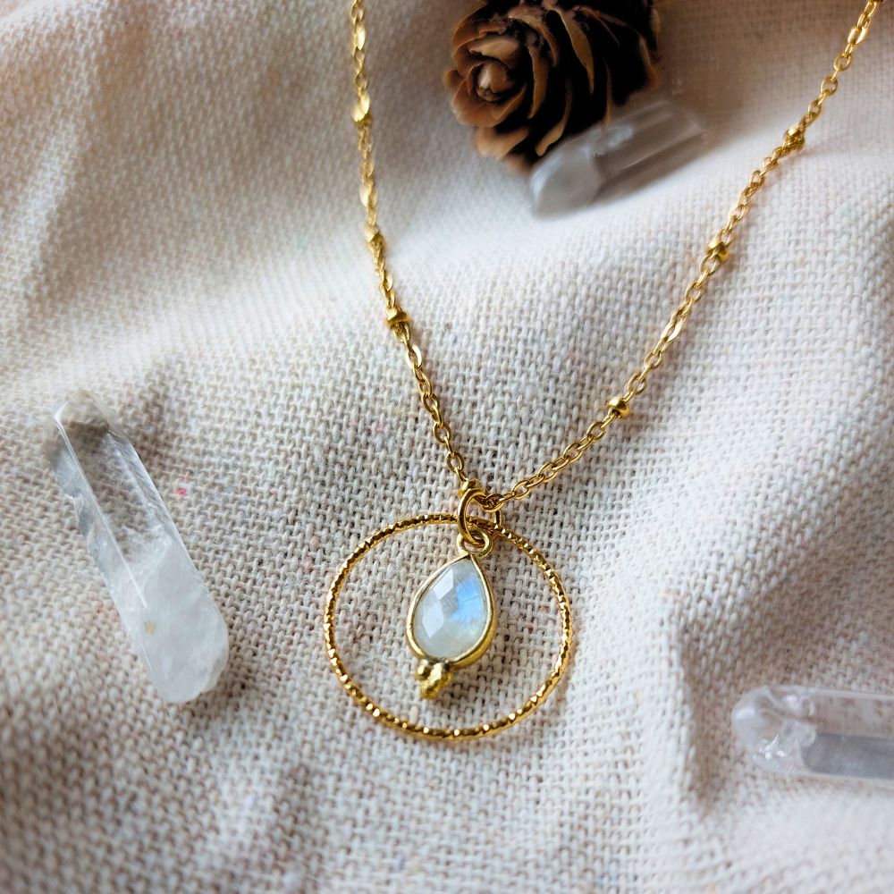 Collier "Acionna" en Pierre de Lune