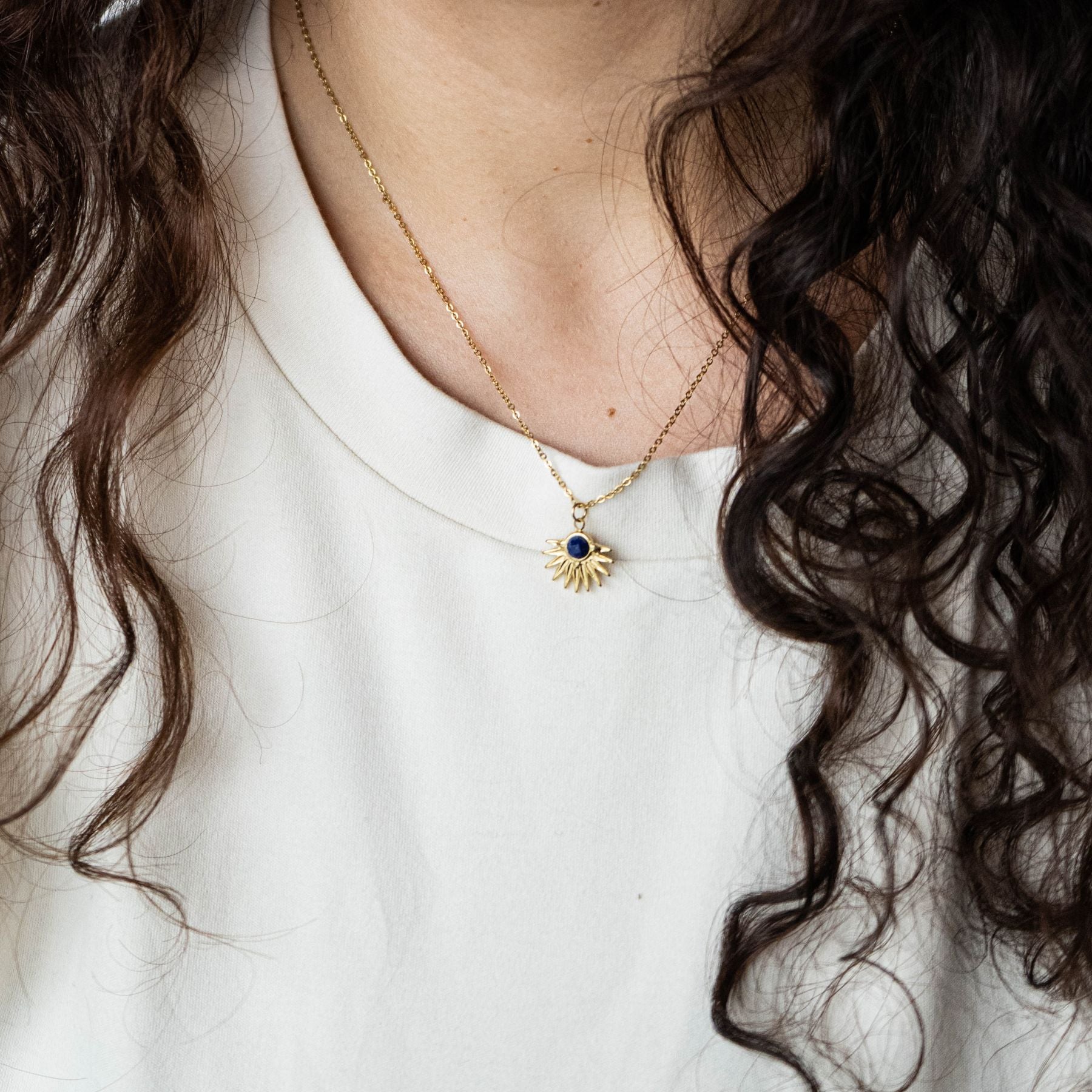 Collier "Apollon" en Lapis-lazuli