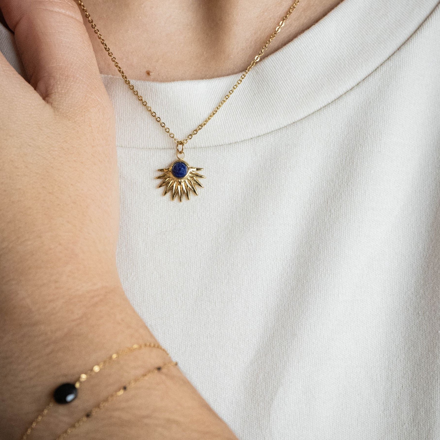 Collier "Apollon" en Lapis-lazuli
