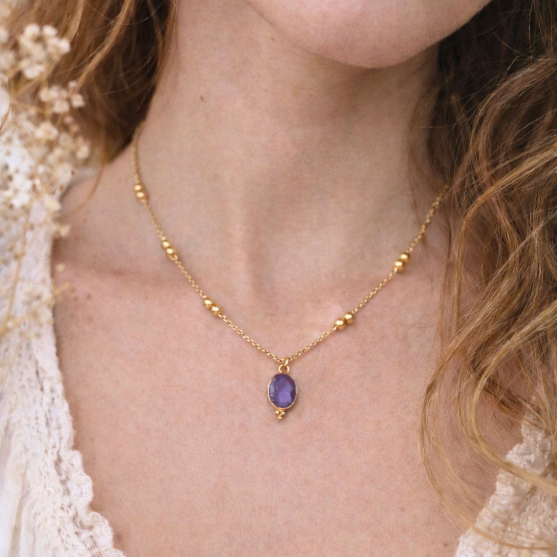 Collier "Calliope" - Améthyste