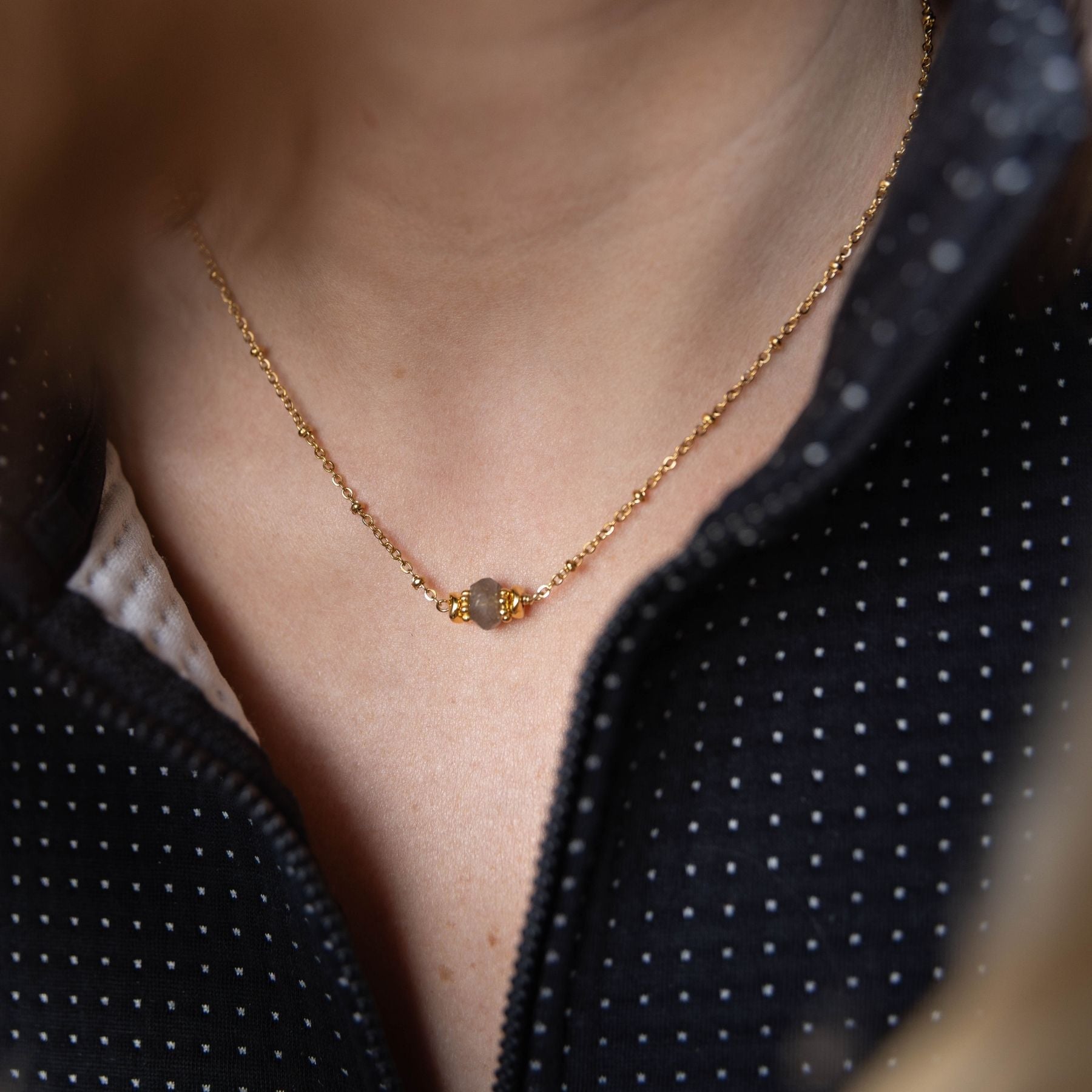 Collier "Iris" en Labradorite