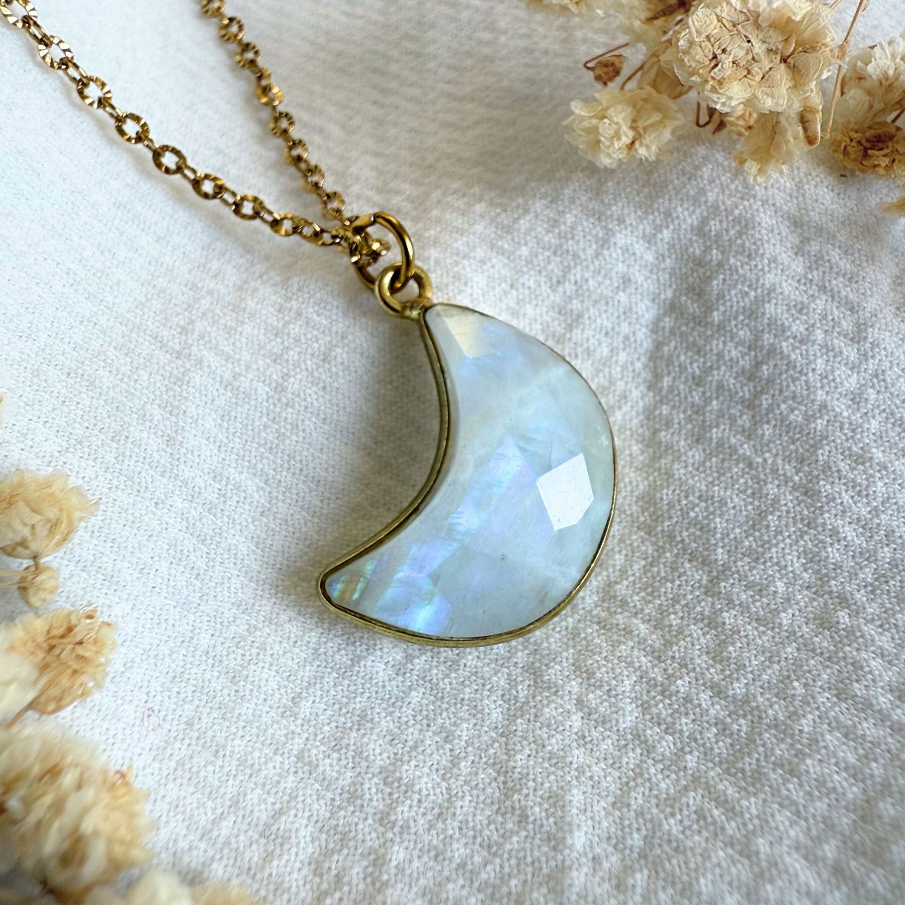 Collier "Lune" - Pierre de lune