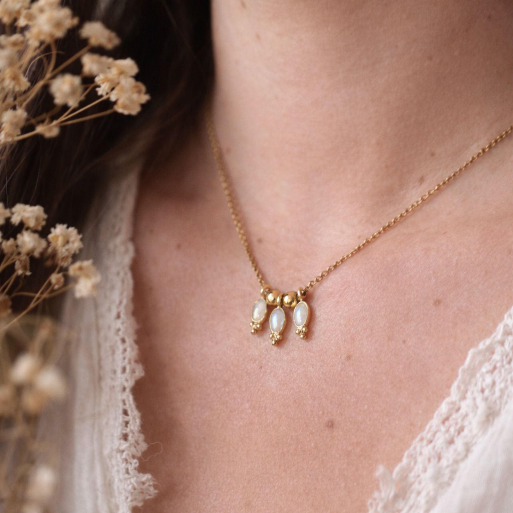 Collier "Triade" - Perle d'eau douce