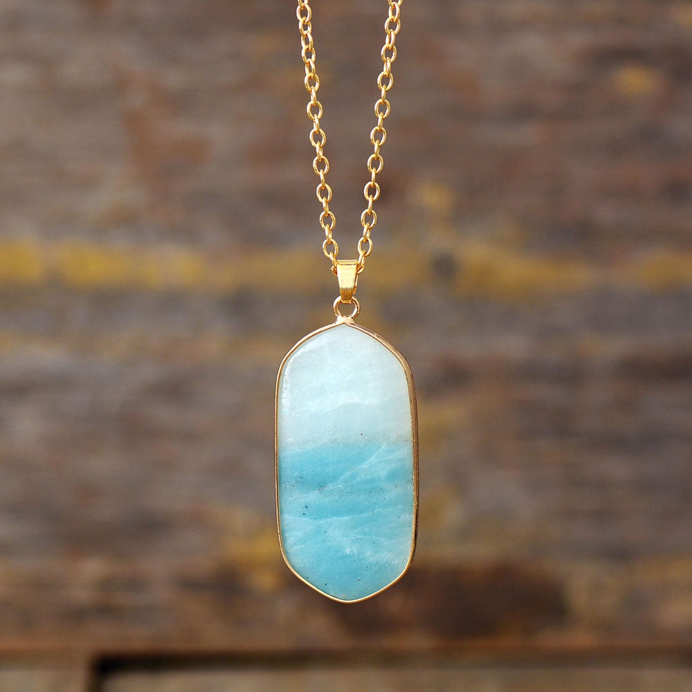 Collier "Absolue" en Amazonite