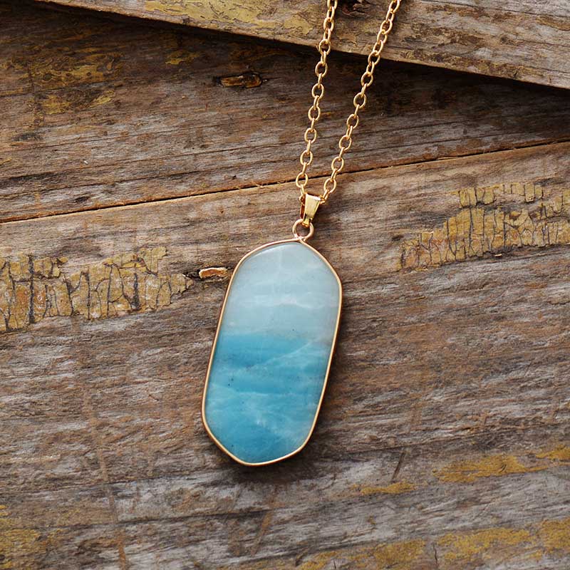 Collier "Absolue" en Amazonite