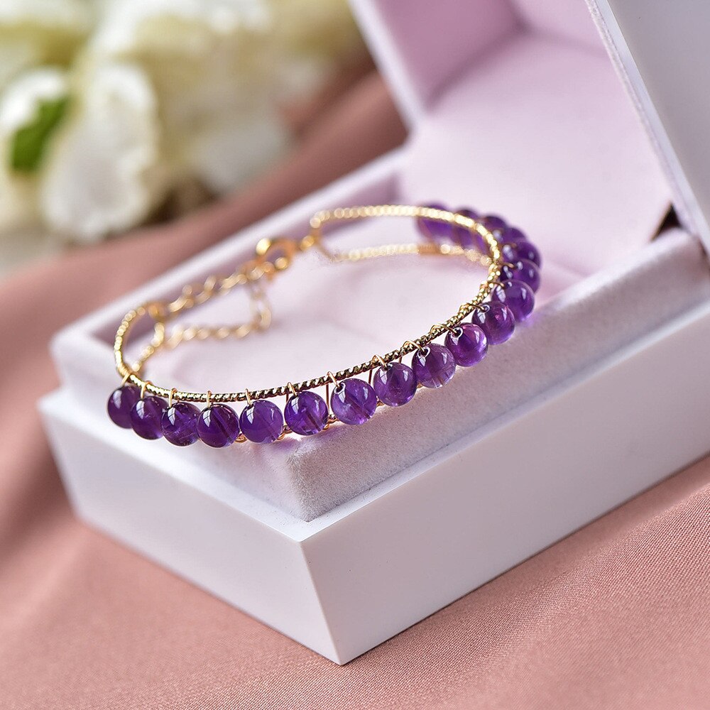 Bracelet en pierre Améthyste