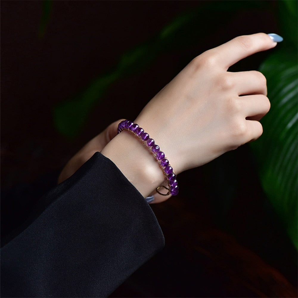 Bracelet en pierre Améthyste