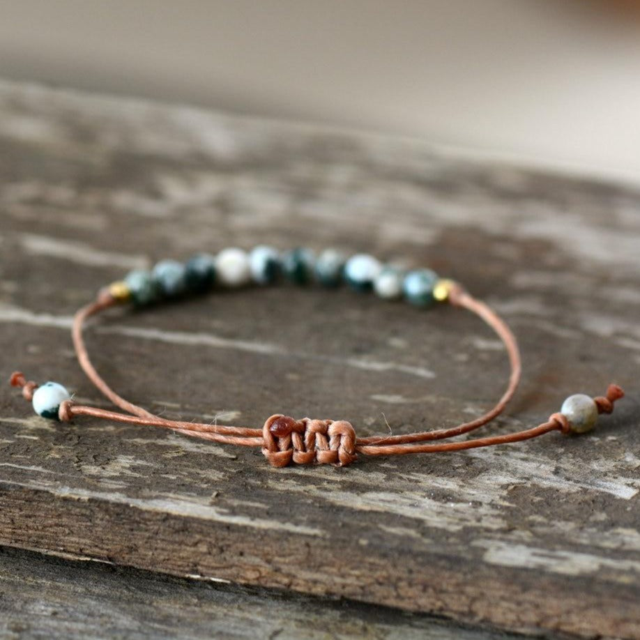 Bracelet "Confiance en soi" en pierre Jaspe