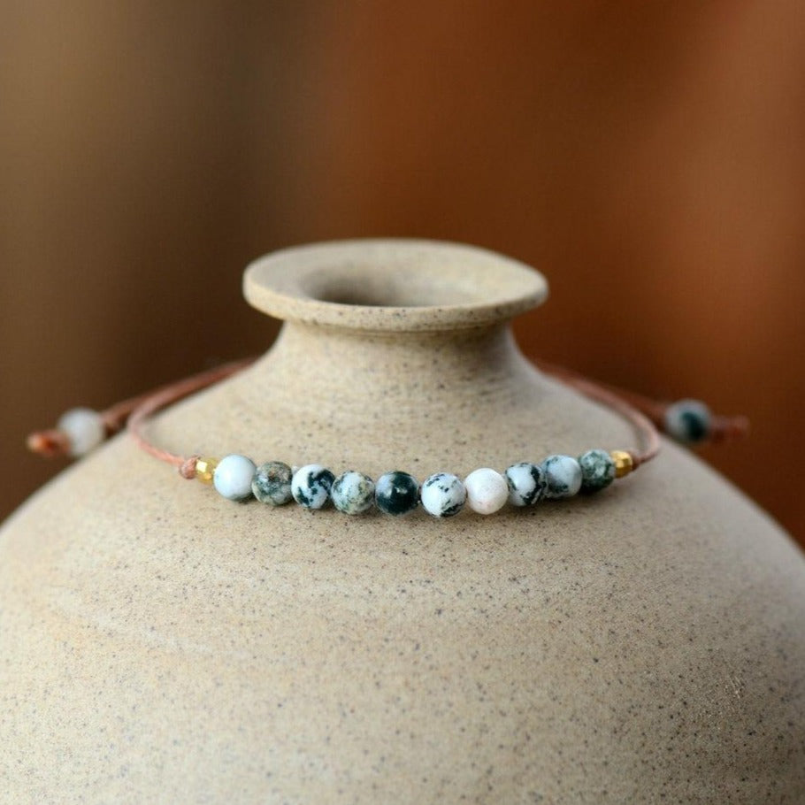 Bracelet "Confiance en soi" en pierre Jaspe