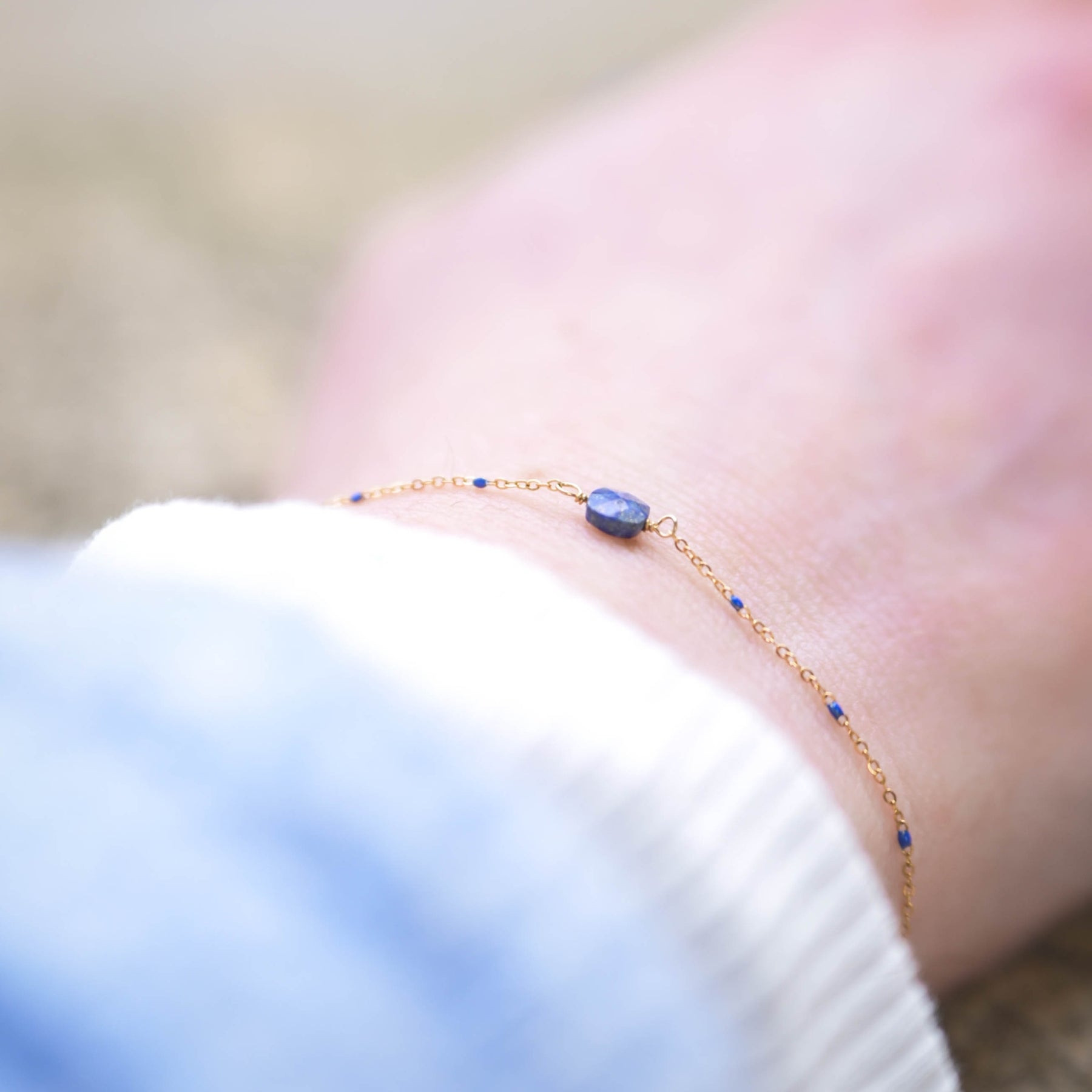 Bracelet fin en Lapis-lazuli